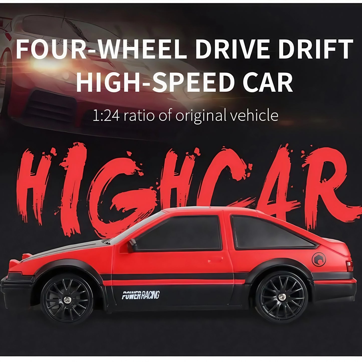 ZWN 1/24 RC Car With 2.4G Radio Remote Control Drift Cars High Speed Electric Vehicle Children Racing Toys for Boys Girls Gifts