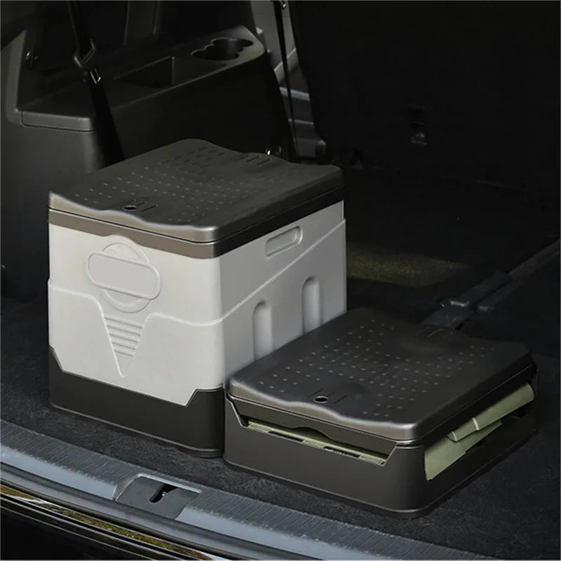 Portable toilet Portable car toilet bucket carrying capacity reusable trash can foldable odor-proof storage box Emergency toilet