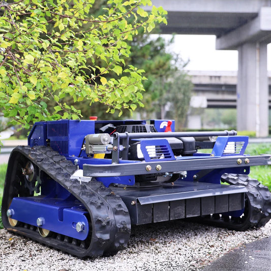 Remote Control Lawn Mower Rc Crawler 7.5HP Slope Mowing Machine Tracked Radio Controlled Grass Cutter Robotic Mowers