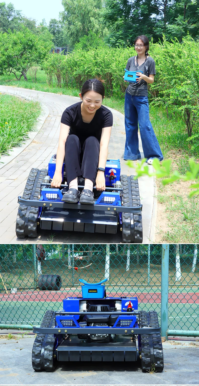 Remote Control Lawn Mower Rc Crawler 7.5HP Slope Mowing Machine Tracked Radio Controlled Grass Cutter Robotic Mowers