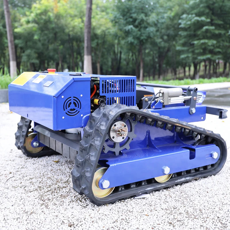 Remote Control Lawn Mower Rc Crawler 7.5HP Slope Mowing Machine Tracked Radio Controlled Grass Cutter Robotic Mowers