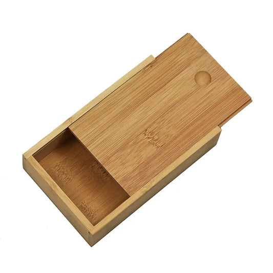 Bamboo Box Creative Desktop Organizer Wooden Storage Box Chess / Card / Playing Card Packaging Case 10.7*7.7*3.5CM