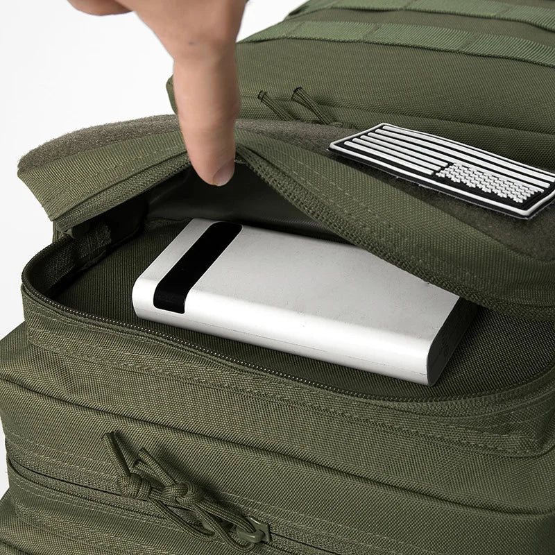 45L Molle Tactical Backpack Bag Hunting MOLLE Backpack GYM For Men EDC Outdoor Hiking Survival Rucksack Witch Bottle Holder