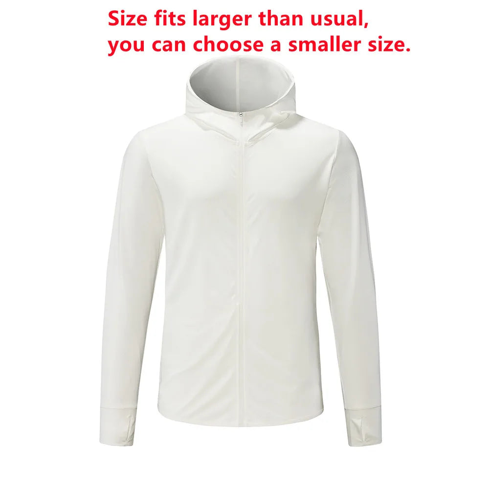 RION Cycling Men's jacket Hooded Skin Coat Sunscreen Waterproof Anti-UV Thin Outwear Light Men Hiking Jackets