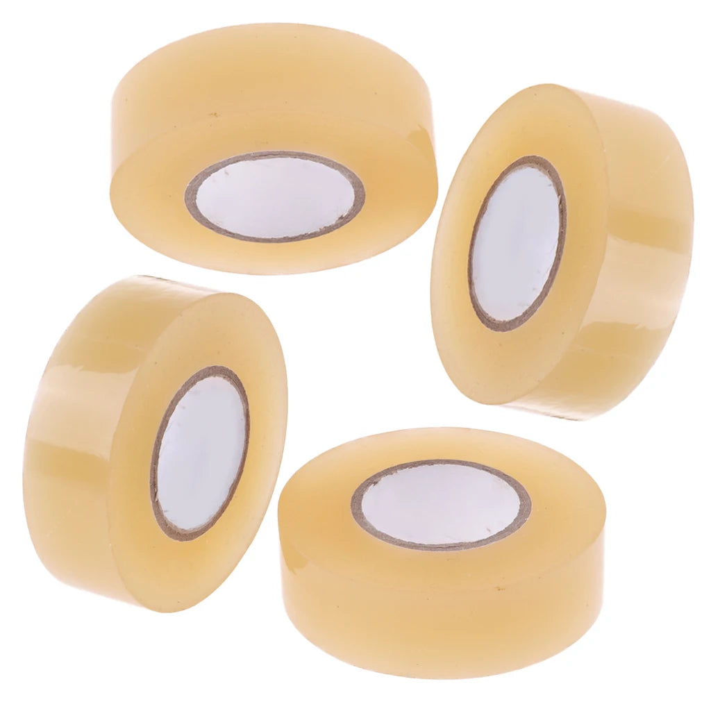 4 Rolls of Premium PVC Clear Hockey Tape for Ice Hockey Socks & Shin Guards