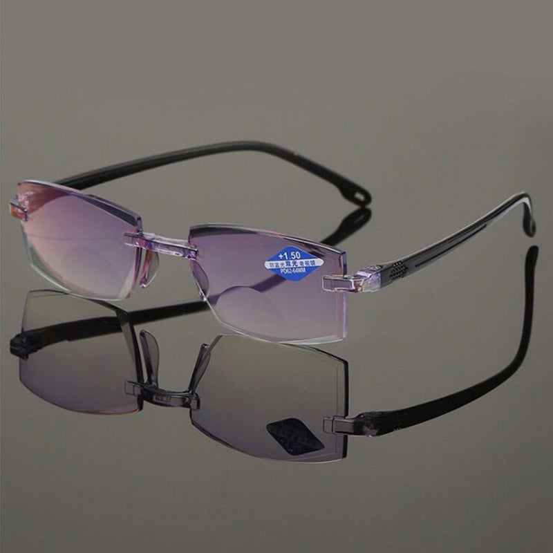 2021 Hot Anti-blue Progressive Far And Near Dual-us Glasses For Men Women Reading Glasses Sapphire High Hardness Glasses Очки