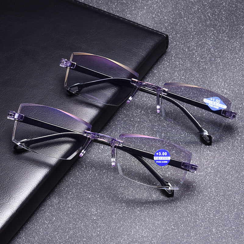 2021 Hot Anti-blue Progressive Far And Near Dual-us Glasses For Men Women Reading Glasses Sapphire High Hardness Glasses Очки