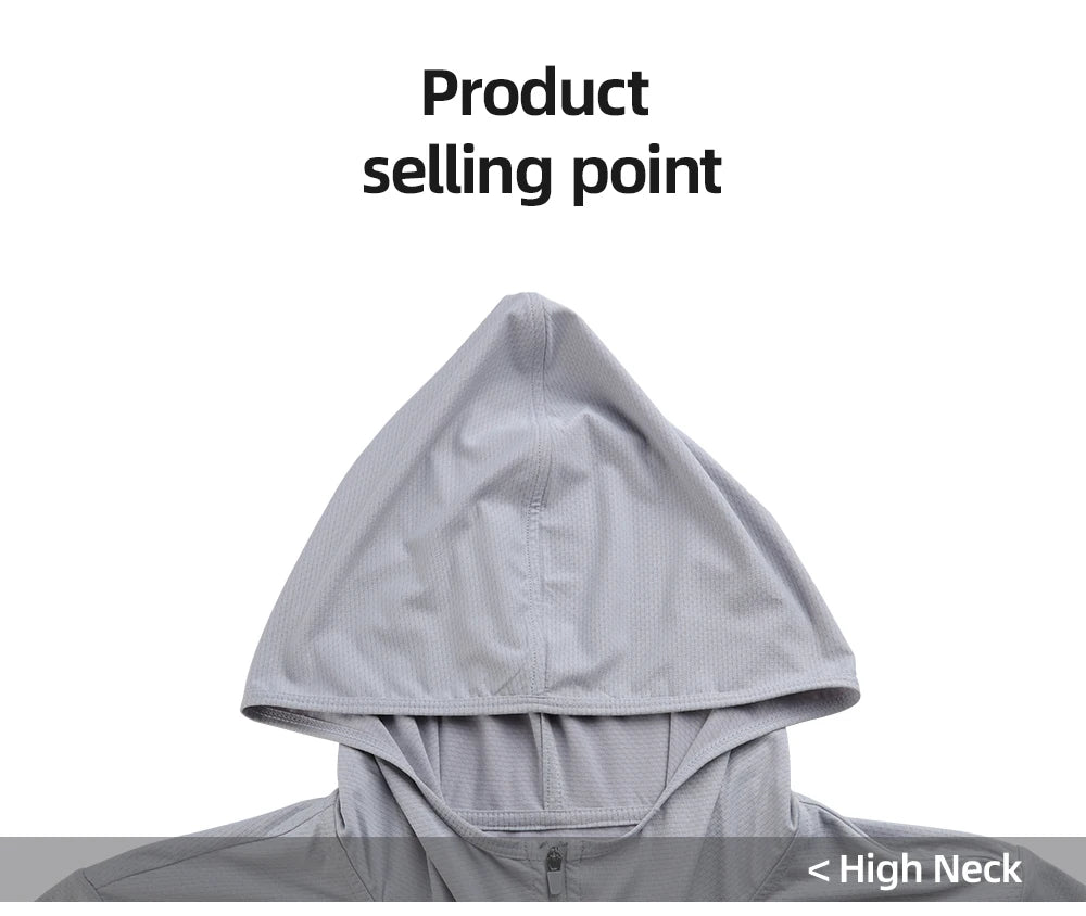 RION Cycling Men's jacket Hooded Skin Coat Sunscreen Waterproof Anti-UV Thin Outwear Light Men Hiking Jackets