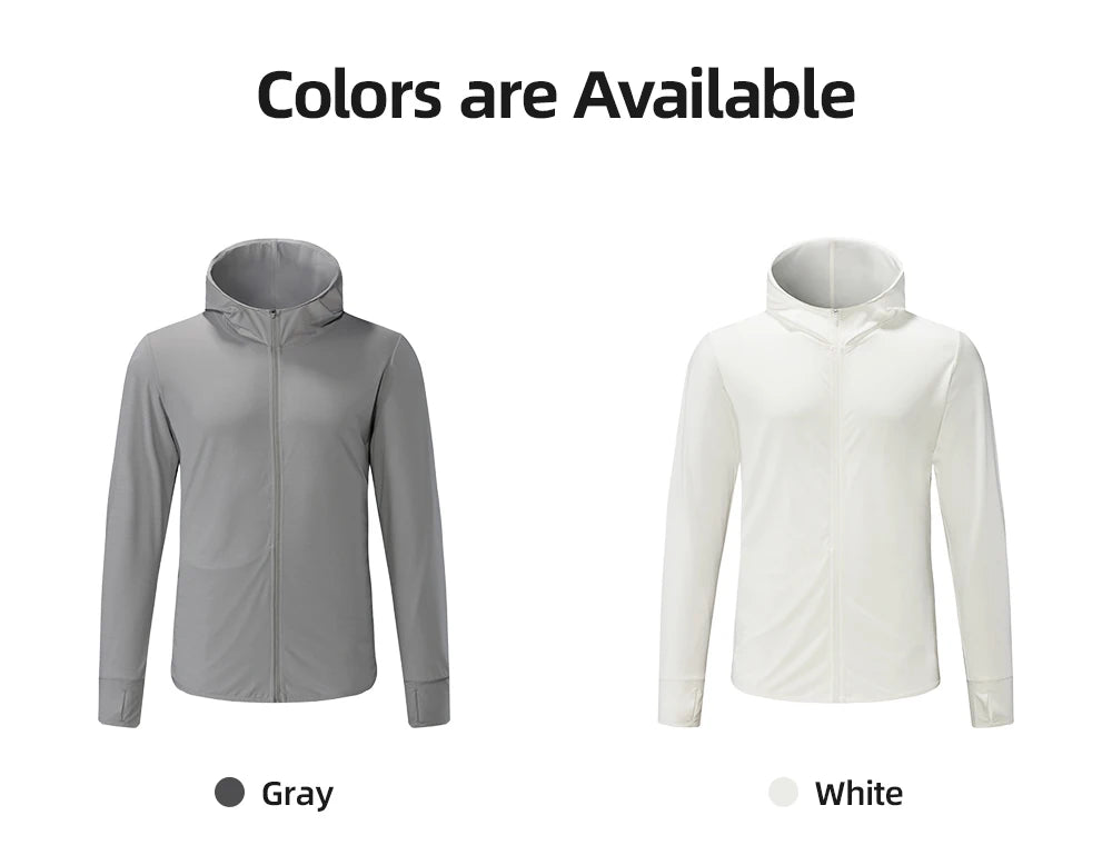 RION Cycling Men's jacket Hooded Skin Coat Sunscreen Waterproof Anti-UV Thin Outwear Light Men Hiking Jackets