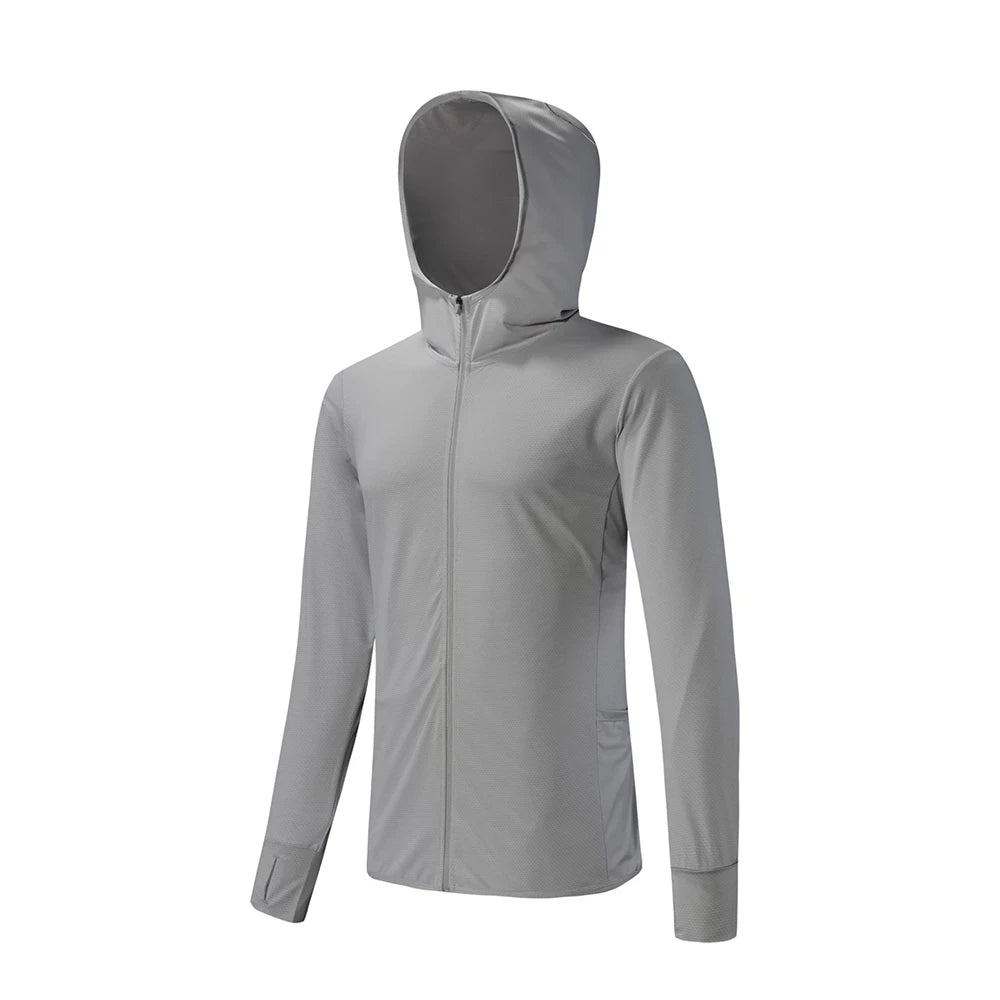 RION Cycling Men's jacket Hooded Skin Coat Sunscreen Waterproof Anti-UV Thin Outwear Light Men Hiking Jackets