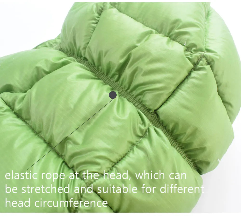 Kamperbox Balacava Down Beanie for Ultralight Camping Gear Sleeping Bag Winter Down Hat Cap TP21