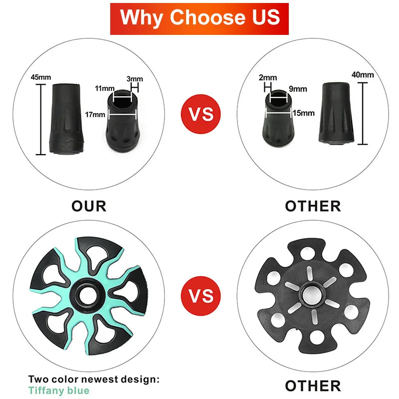 Carbon Fiber External Quick Lock Trekking Poles, Nordic Walking Stick, Hiking Telescope Stick, Shooting Crutch, 210 g/pc