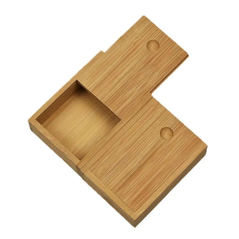 Bamboo Box Creative Desktop Organizer Wooden Storage Box Chess / Card / Playing Card Packaging Case 10.7*7.7*3.5CM