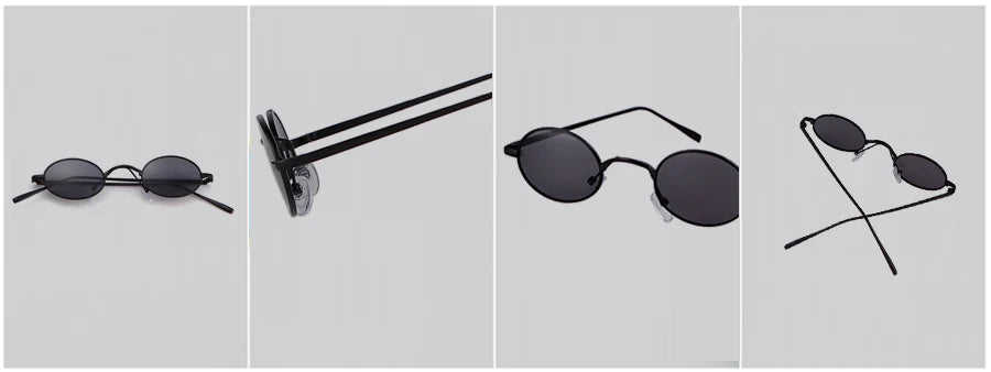 SORVINO Skinny Steampunk Oval Sunglasses 2020 Women Vintage Small Steam Punk Goggles Designer Gold Tiny Sun Glasses Shades SN229