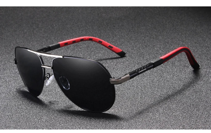 CLLOIO Men Classic Aluminum Polarized Sunglasses Women Driving Glasses Pilot Sun Glasses Brand Designer Male Vintage Sunglasses