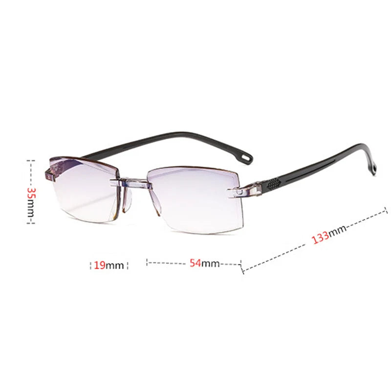 2021 Hot Anti-blue Progressive Far And Near Dual-us Glasses For Men Women Reading Glasses Sapphire High Hardness Glasses Очки