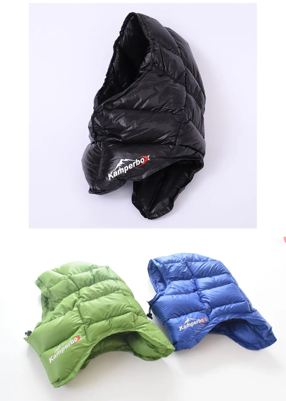 Kamperbox Balacava Down Beanie for Ultralight Camping Gear Sleeping Bag Winter Down Hat Cap TP21