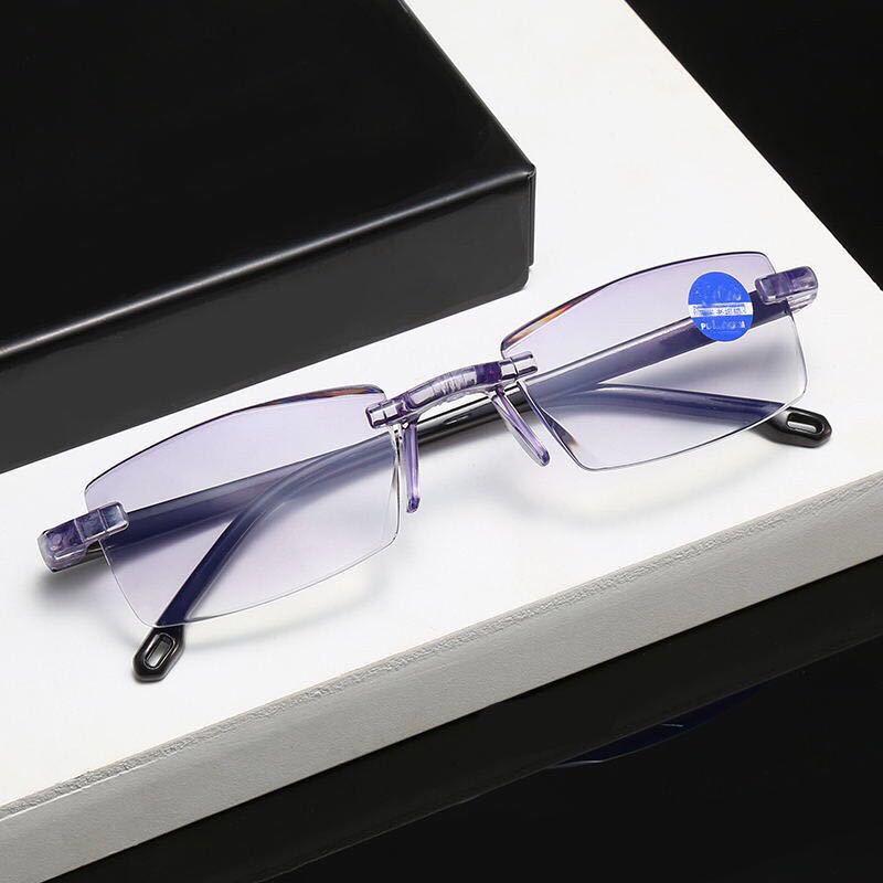 2021 Hot Anti-blue Progressive Far And Near Dual-us Glasses For Men Women Reading Glasses Sapphire High Hardness Glasses Очки
