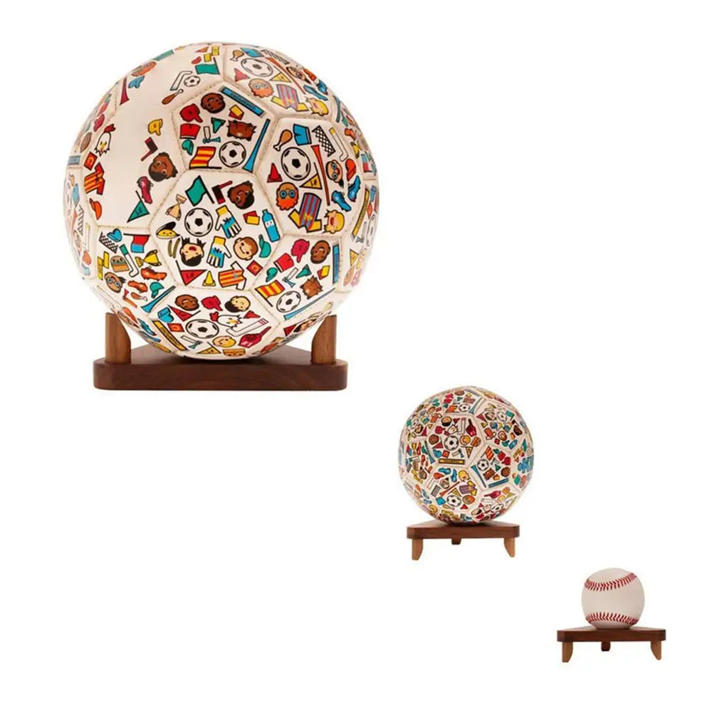 Ball Display Stand Wood Soccer Ball Display Holder Ball Stand Holder Display Stand Wooden Basketball Football Soccer Holder Rack