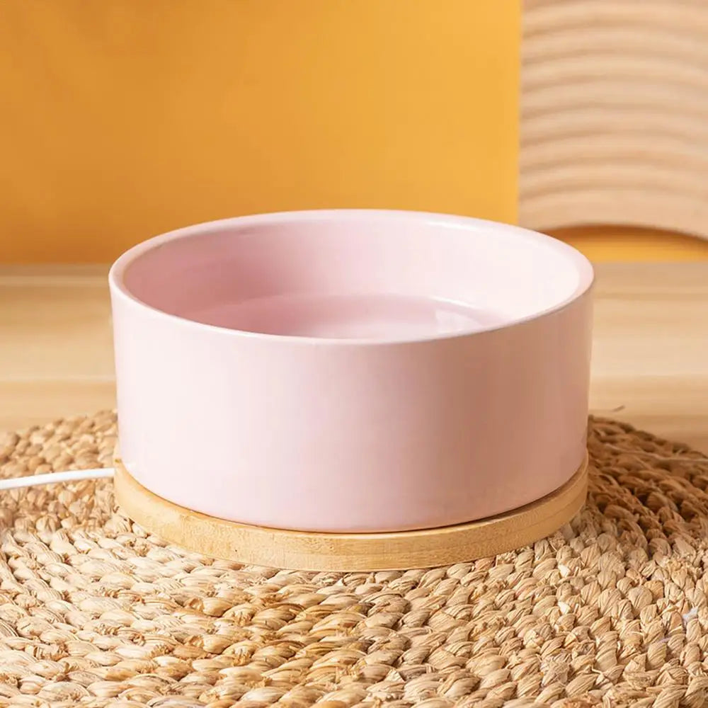 Pet Water Bowl Thermostatic Heated Water Bowl Pet Thermal Bowl Outdoor Heated Cat Bowls Self-Heating Dog Water Bowl