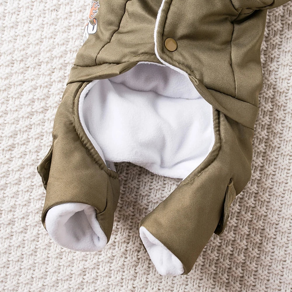 Winter Pet Dog Clothes Warm Dog Hooded Jacket Thicken Coat Jumpsuit for Small Dogs Pet Clothing For French Bulldog Puppy Outfits