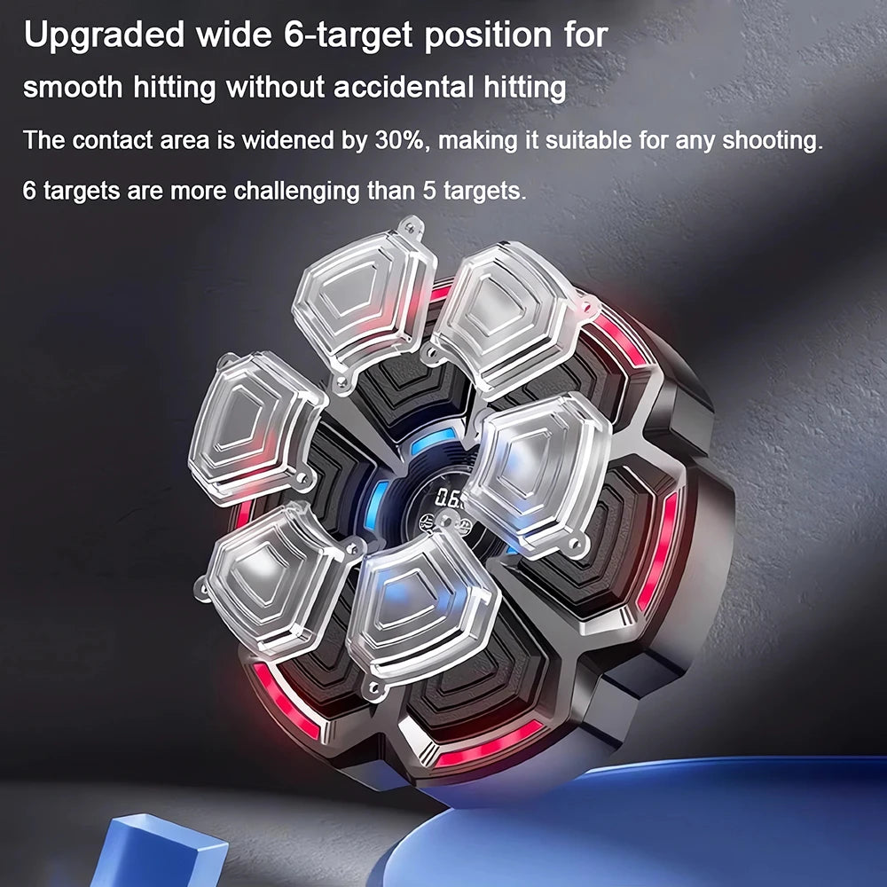 Music Boxing Machine Boxing Workout Machine Adjustable Speed Wall-Mounted Exercise Equipment Type C Rechargeable for Adults Kids