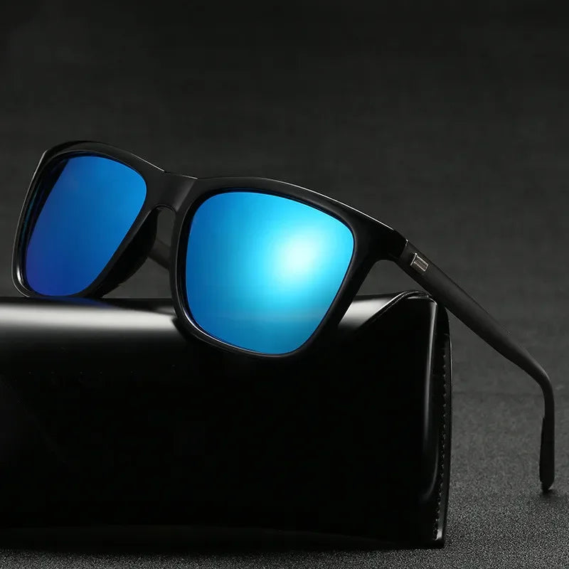 Sports Polarized Sunglasses Men Women Classic Square Plastic Driving Sun Glasses Male Fashion Black Outdoor Shades UV400