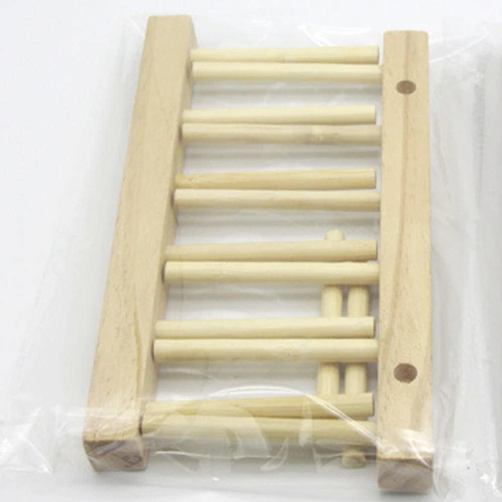 Wooden Kitchen Dish Drain Rack Dinnerware Storage Organizer Tray Plate Drying Shelf Book Cups Display Stand Drainer Holders