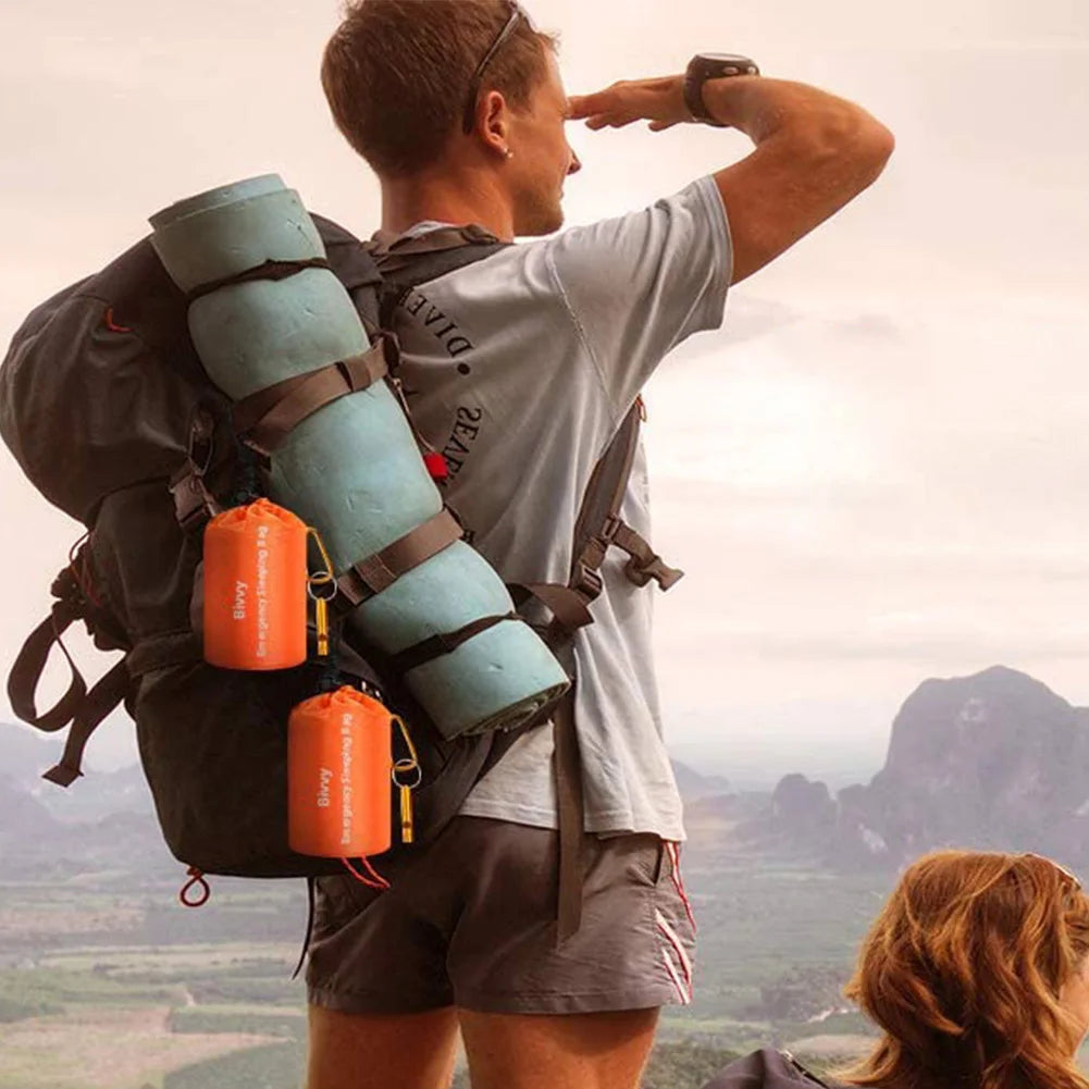 Emergency Sleeping Bag Emergency Blanket Survival Sleeping Bag Survival Gear for Camping Hiking Outdoor Adventure