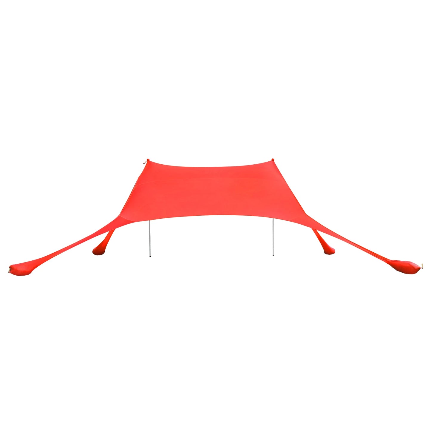 Red 2m * 1.6m Beach Elastic Sunshade Outdoor Tent for Beach Camping For 2-3 People For Beach Camping Fishing Backyard Picnic