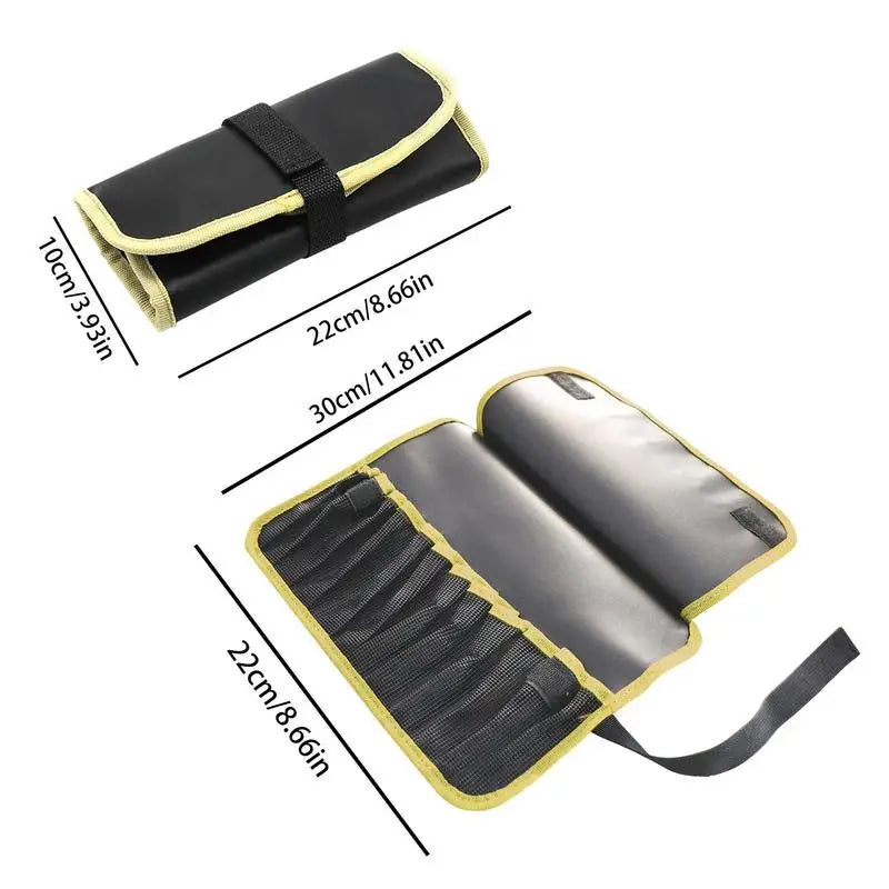 12 Slots Portabale Fishing Lure Spoon Bag Foldable Fishing Jig Bag Fishing Tackle Pocket Bag Organizer For Baits Hooks Lines
