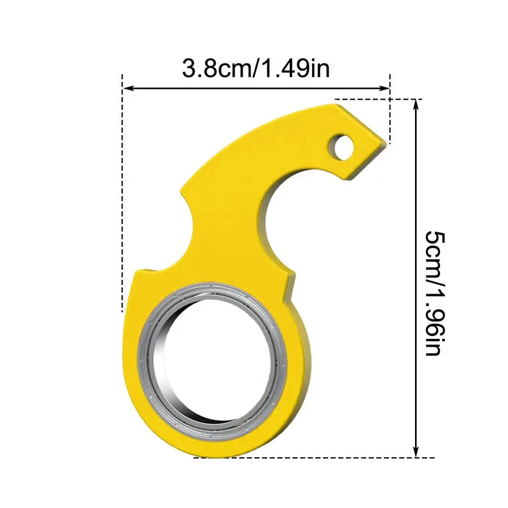Creative Keychain Fidgets Spinner Anxiety Stress Relief Toy Revolve Cool Keyring Relieving Boredom Birthday Gift For Adults Kids