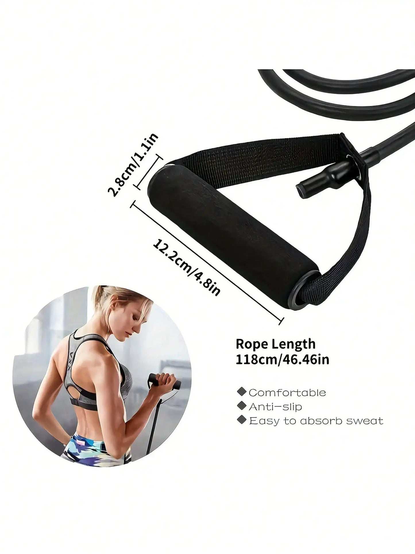 Resistance Bands With Handles, Exercise Bands, Workout Bands With Handles For Men Women, Strength Training Equipment At Home