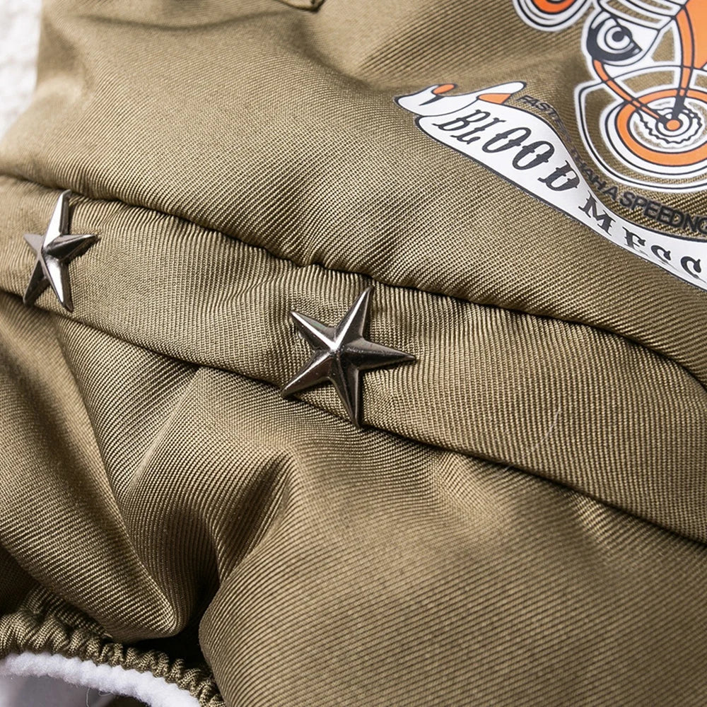 Winter Pet Dog Clothes Warm Dog Hooded Jacket Thicken Coat Jumpsuit for Small Dogs Pet Clothing For French Bulldog Puppy Outfits