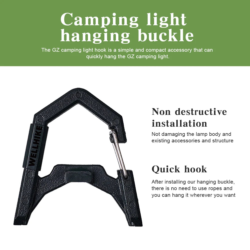 1/2pcs Tent Lamp Hanging Hook ABS GZ Light Hanger Camping Lantern Hanging Buckle for Outdoor Camping Fishing Camping Light Hook