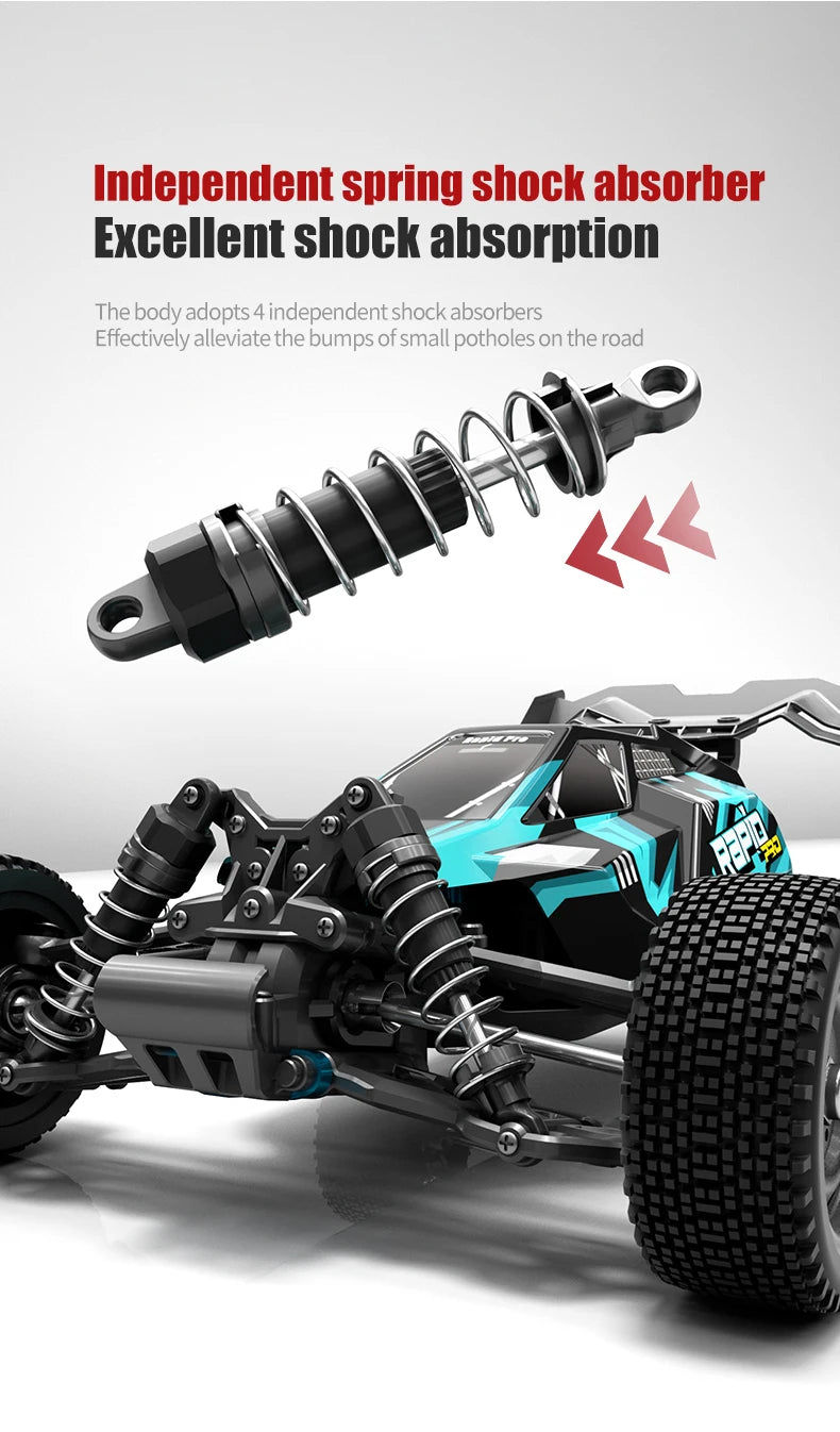 16103 PRO RC Offroad 4x4 70KM/H High-Speed RC Car 2.4GHz Brushless Motor, 1:16 4WD Off-road Climbing Vehicle Wtith LED Light