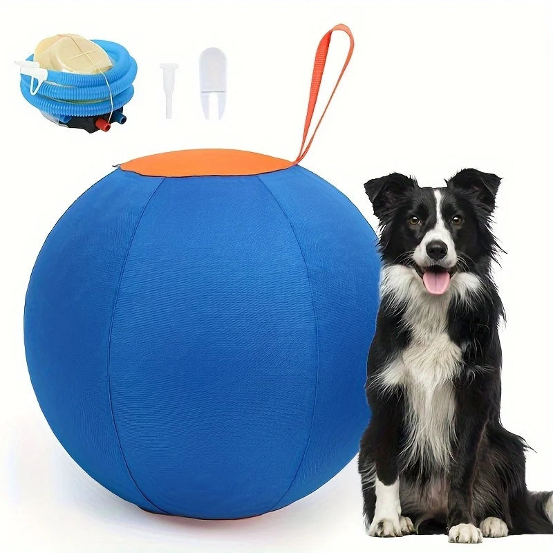 Inflatable Big Ball: Anti - Boredom Dog Toy for Golden Retrievers and More