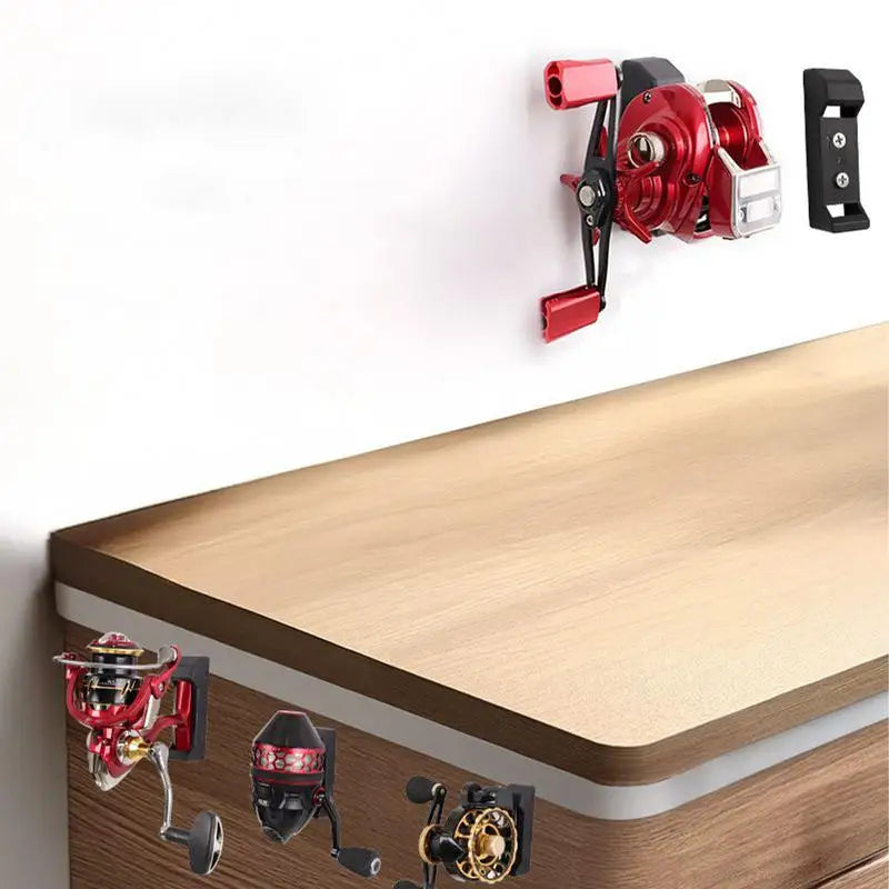 Fishing Reel Holder Wall Mount Reel Storage Rack Display Stand With Screws Fishing Accessories Fish Gear Equipment Home Garage