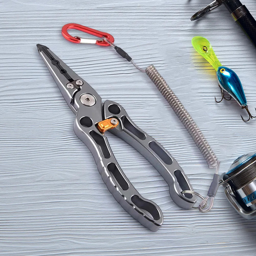 Titanium Alloy Fish Nose Pliers Convenient Lure Tongs Fish Clip Multifunctional Portable  Lightweight Outdoor Accessories
