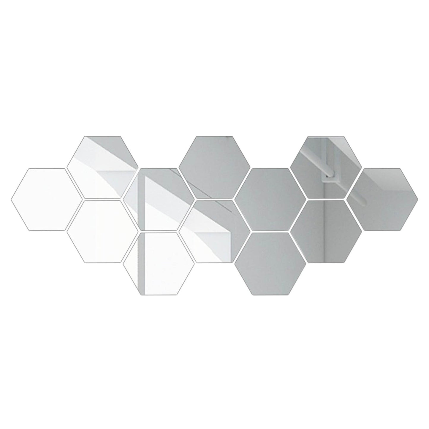 Hexagon Mirror Environmental Protection Acrylic Wall Sticker Background Wall Decoration Mirror Sticker home decor Accessories