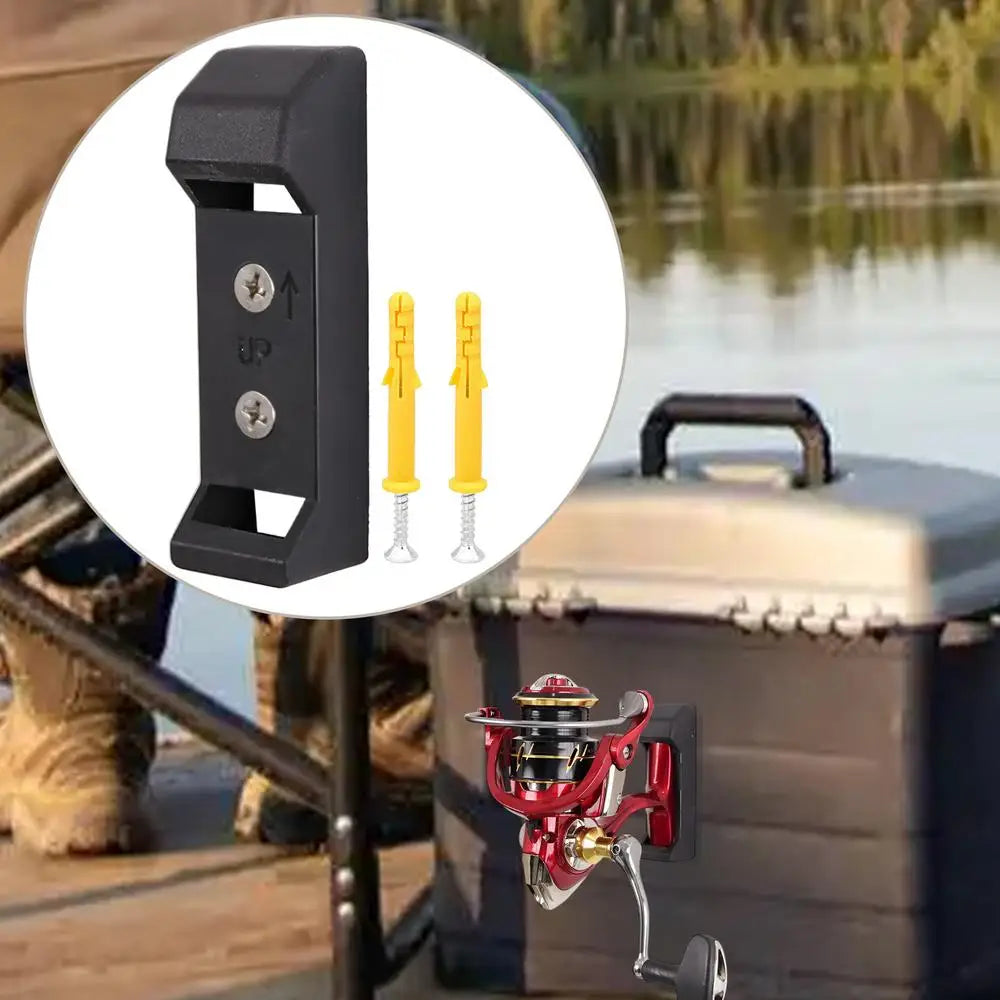 Fishing Reel Holder Wall Mount Reel Storage Rack Display Stand With Screws Fishing Accessories Fish Gear Equipment Home Garage