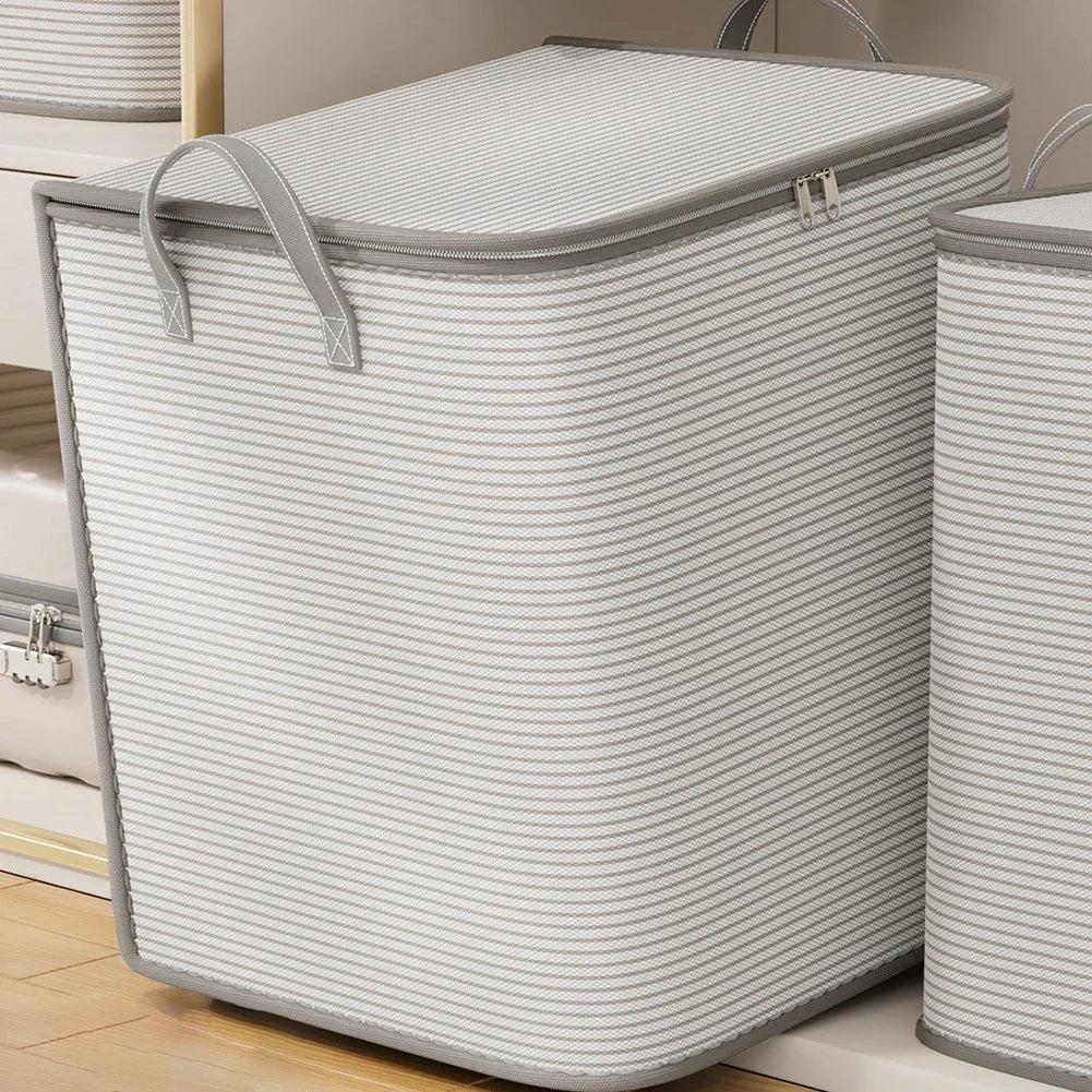 Extra Large Storage Bag Non-Woven Closet Clothes Organizer Breathable Clothing Quilt Storage Container for Home Bedroom