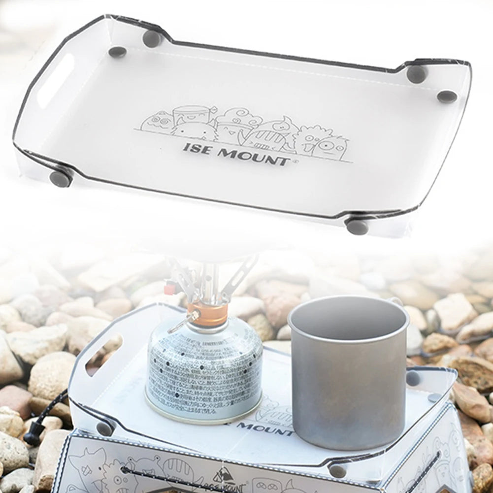 Small Backpacking Table Ultralight Outdoor Fishing Furniture Portable Mini Dining Table Multifunctional for BBQ Picnic