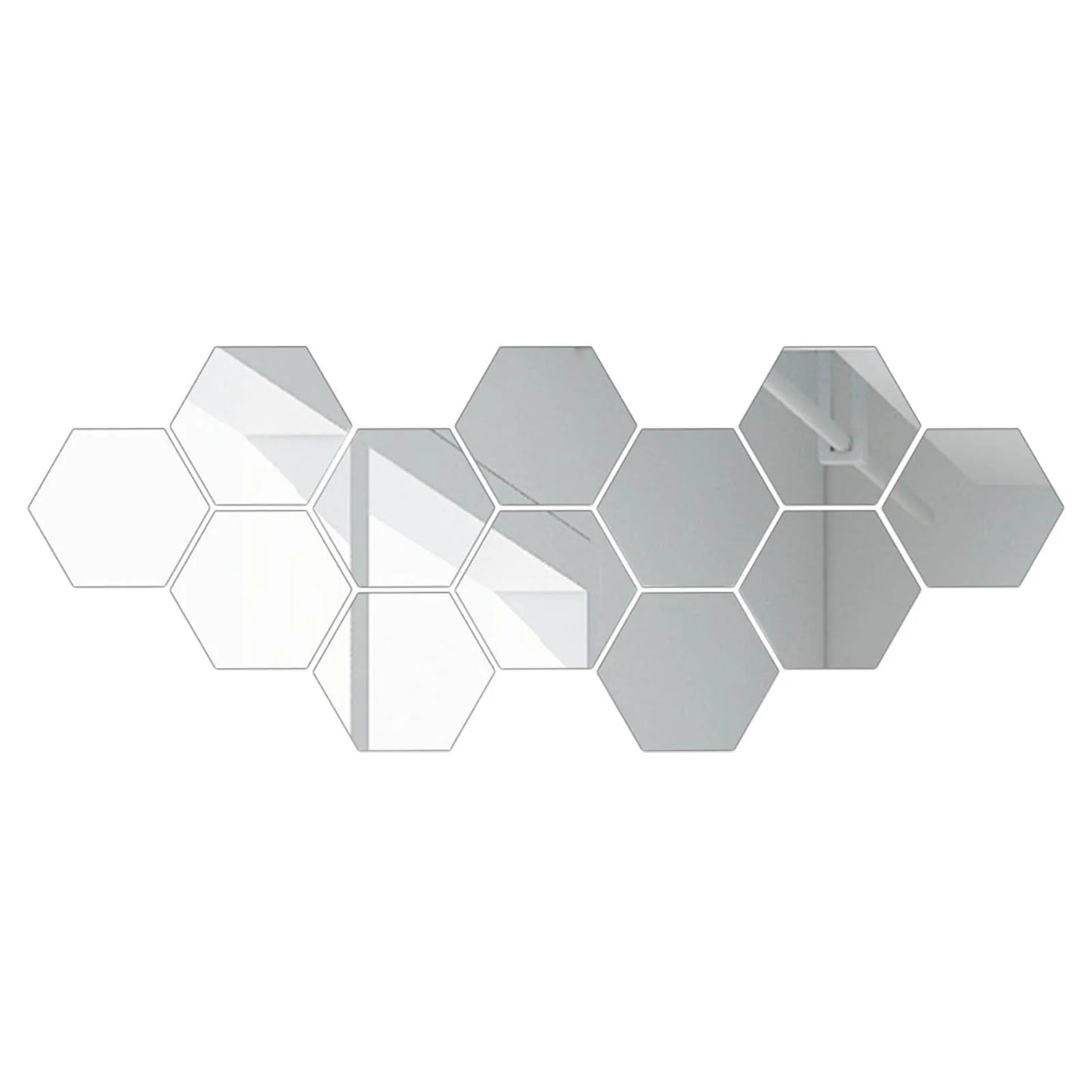 Hexagon Mirror Environmental Protection Acrylic Wall Sticker Background Wall Decoration Mirror Sticker home decor Accessories