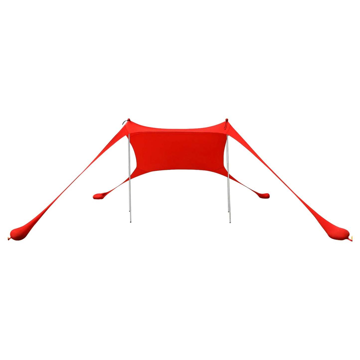 Red 2m * 1.6m Beach Elastic Sunshade Outdoor Tent for Beach Camping For 2-3 People For Beach Camping Fishing Backyard Picnic