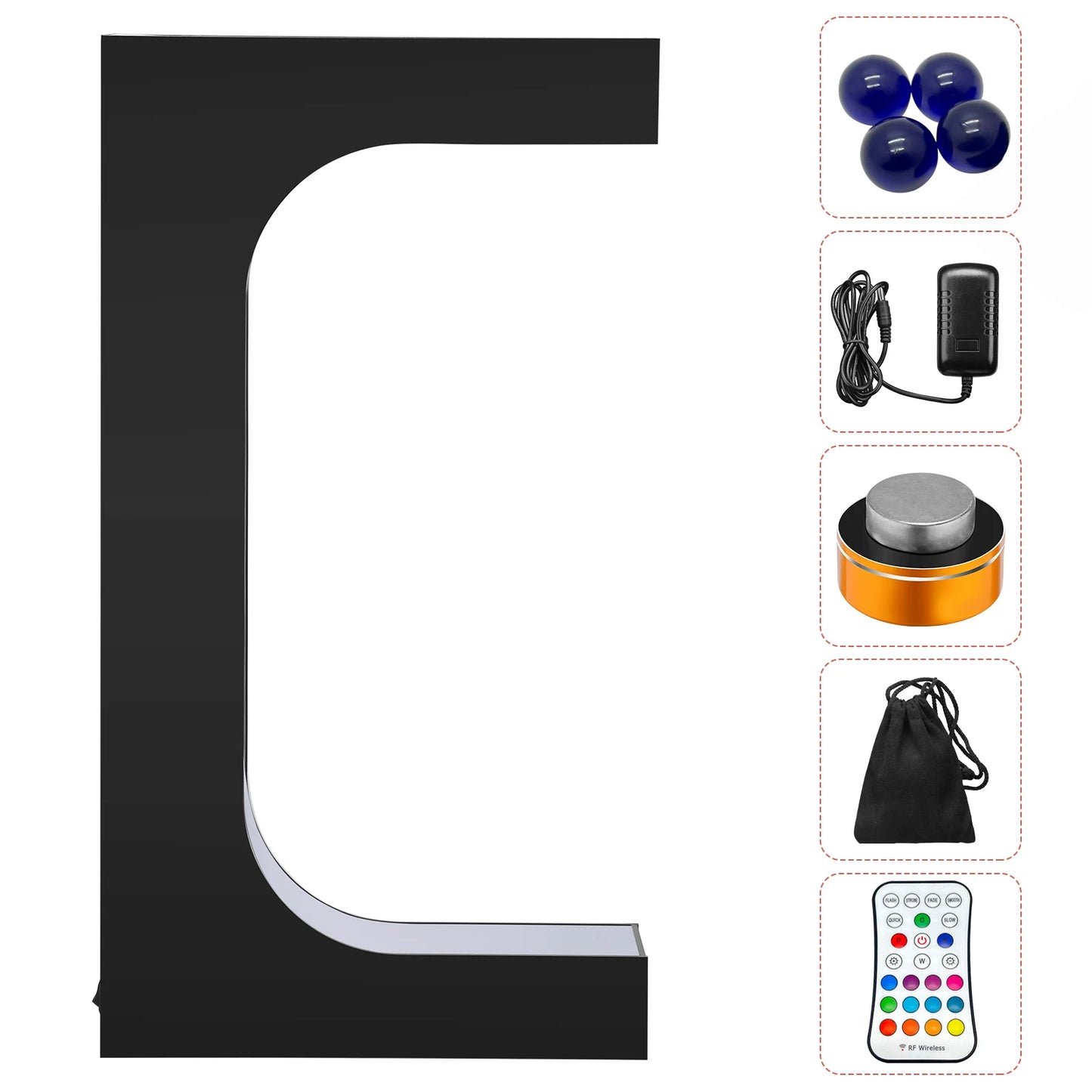 Magnetic Floating Shoe Display Stand Levitation Sneaker Holder With LED Light for Advertising Store levitating shoe display