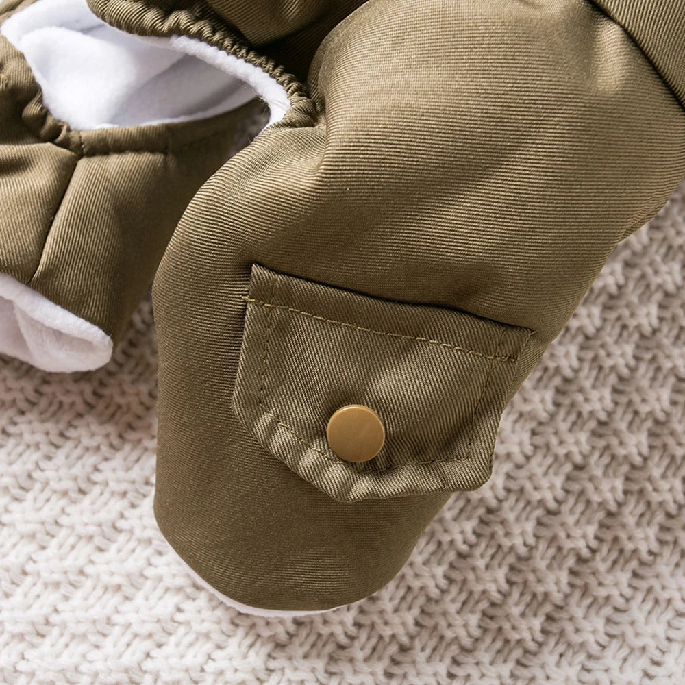 Winter Pet Dog Clothes Warm Dog Hooded Jacket Thicken Coat Jumpsuit for Small Dogs Pet Clothing For French Bulldog Puppy Outfits