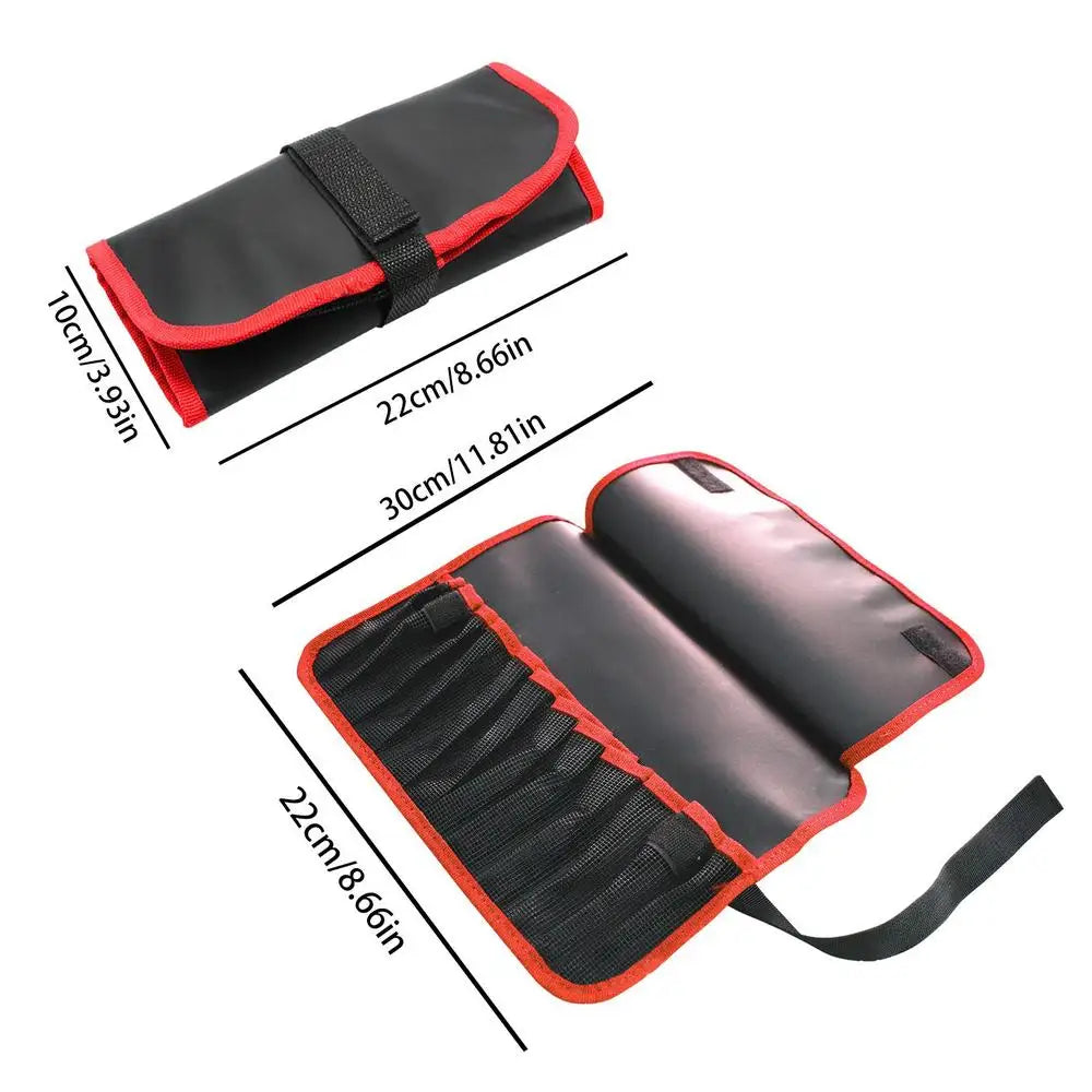 12 Slots Portabale Fishing Lure Spoon Bag Foldable Fishing Jig Bag Fishing Tackle Pocket Bag Organizer For Baits Hooks Lines