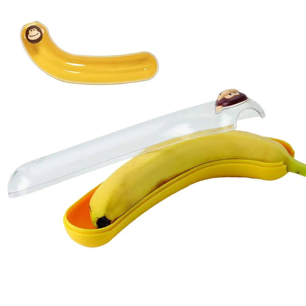 Banana Saver Outdoor Banana Protector Container Keeper Storage Box Fruit Saver Banana Case Banana Holder Lunch Travel