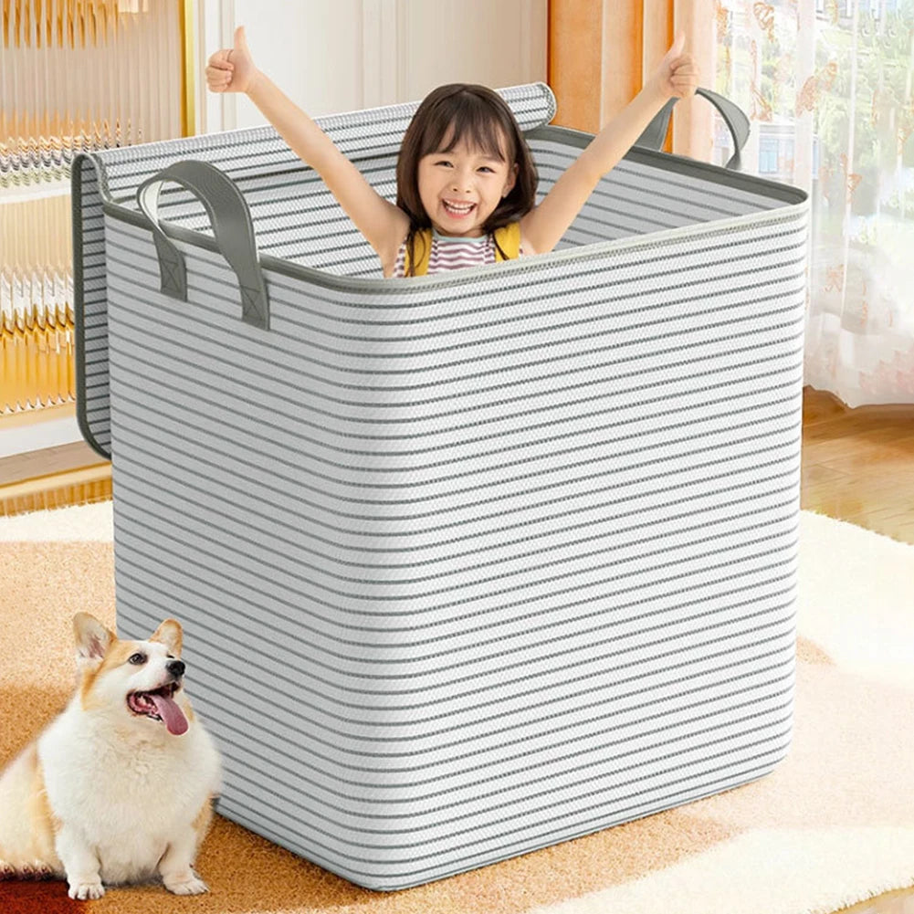 Extra Large Storage Bag Non-Woven Closet Clothes Organizer Breathable Clothing Quilt Storage Container for Home Bedroom